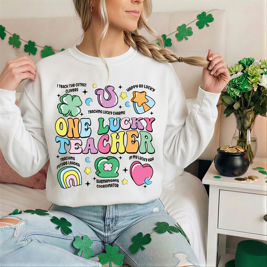 One Lucky Teacher -Lucky Charms - Sweatshirt or Tee