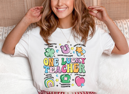 One Lucky Teacher -Lucky Charms - Sweatshirt or Tee