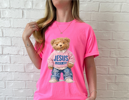 Jesus Loves Me - Bear Trendy Tee or Sweatshirt