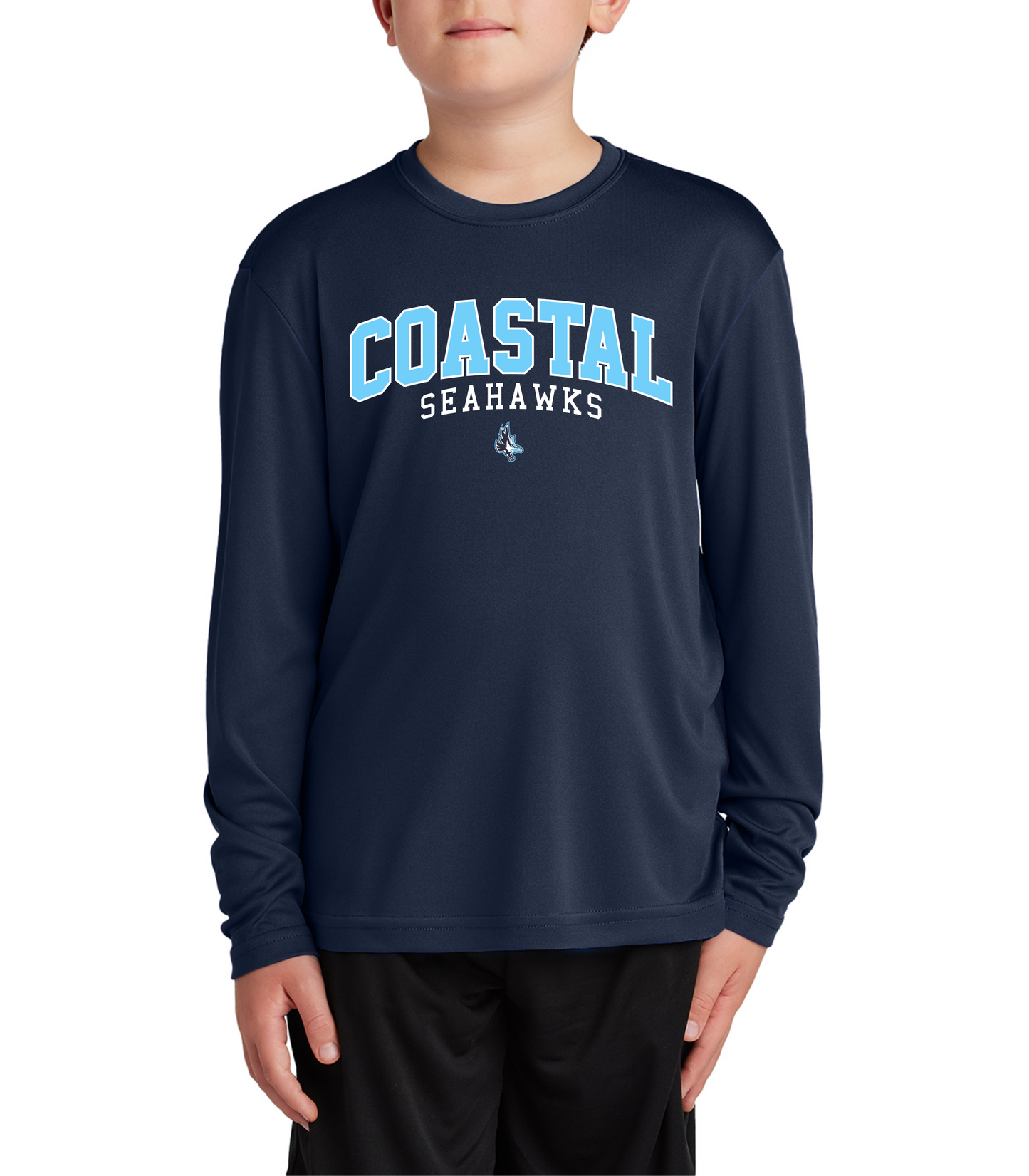 Coastal Dri Fit Long Sleeve Full Front Logo- UNIFORM APPROVED