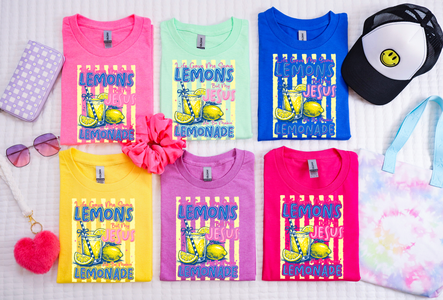But My Jesus He Be Making Some Lemonade - Fun Faith Trendy Tee