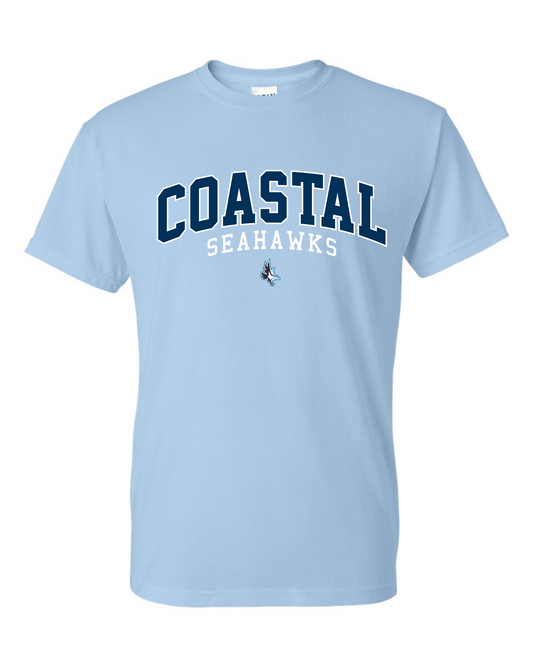 Coastal Blended 50/50 Tee Full Front Logo- UNIFORM APPROVED