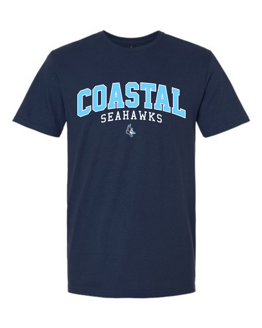 Coastal Blended 50/50 Tee Full Front Logo- UNIFORM APPROVED