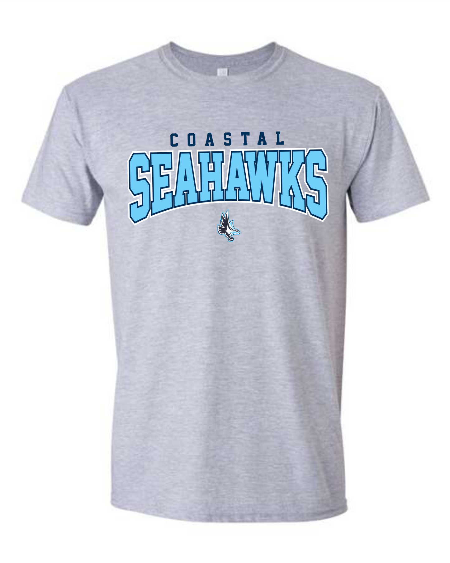 Coastal Blended 50/50 Tee Full Front Logo- UNIFORM APPROVED