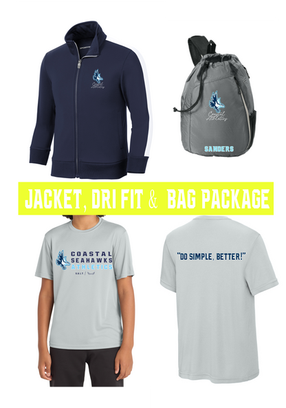 Coastal Athletics - Jacket, Dri Fit and Bag Package