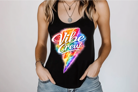 Vibe Crew Tank - Fitted Trendy ⚡
