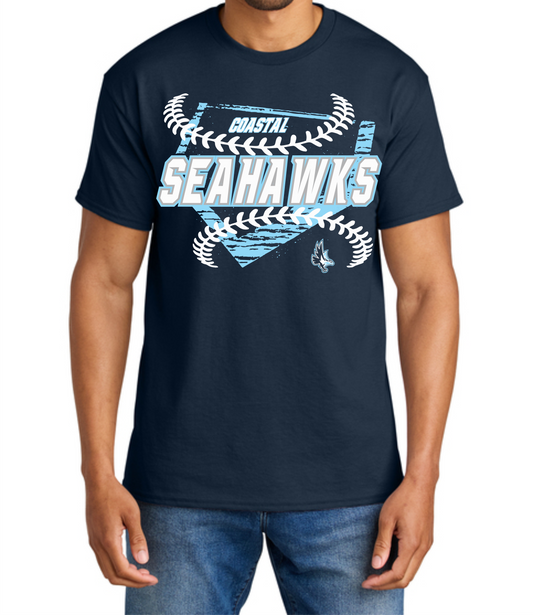Coastal Baseball Team Tee, Dri Fit Tee & Dri Fit Long Sleeve Hood