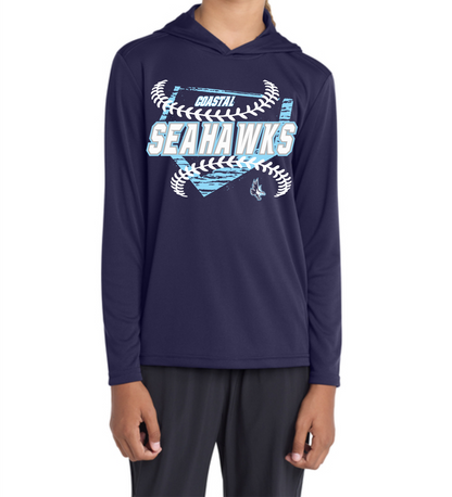 Coastal Baseball Team Tee, Dri Fit Tee & Dri Fit Long Sleeve Hood
