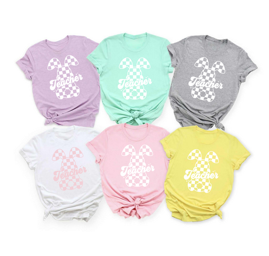 Teacher Checkerboard Trendy Fun Design