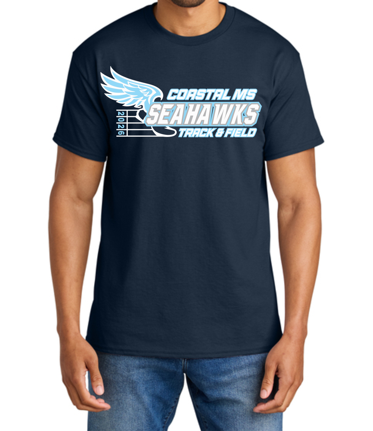 Coastal Track Team Tee, Dri Fit Tee & Dri Fit Long Sleeve Hood