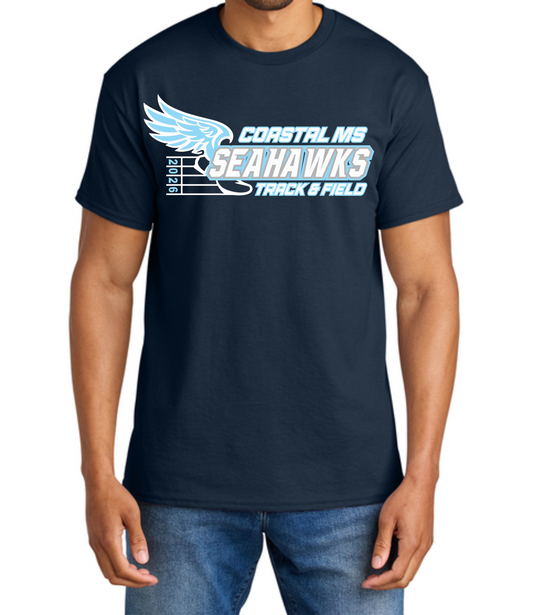 Coastal Track Team Tee, Dri Fit Tee & Dri Fit Long Sleeve Hood
